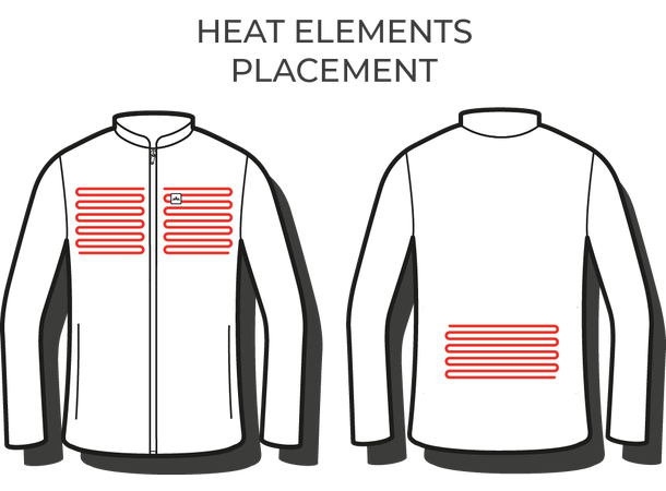 Heatx Heated Fleece Sweater Mens L Black 