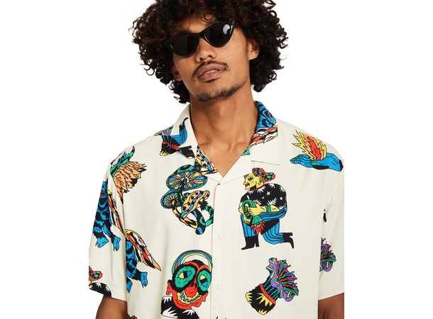 Volcom FA Bob Mollema SS Light Beige - M 