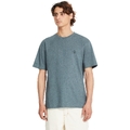 Volcom Circle Blanks Heathered SS Tee Dark Slate - XS