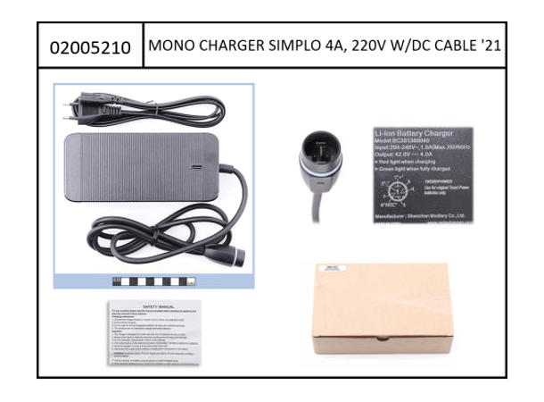 Simplo Charger 630Wh/720Wh Haibike and Winora with 180° plug 