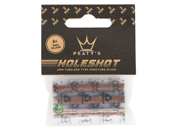Peaty's Holeshot Tubeless Punc. Plugger Refill Pack - 6 x 3mm 