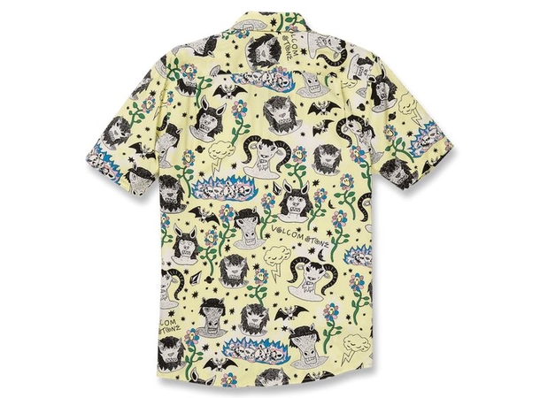 Volcom Surf Vitals Ozzy Woven Glimmer Yellow - S 