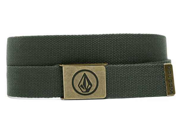 Volcom Circle Web Belt Dark Forest - One Size 