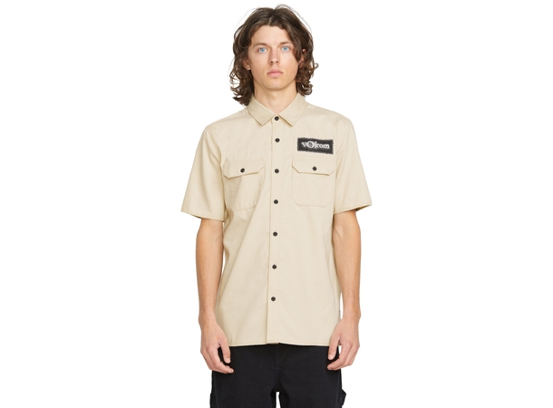 Volcom Ent SS Pale Khaki - M 