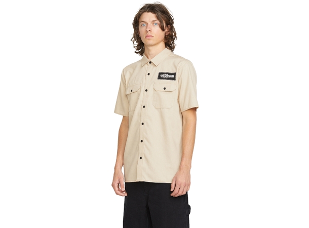 Volcom Ent SS Pale Khaki - M 