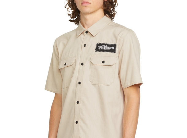 Volcom Ent SS Pale Khaki - M 