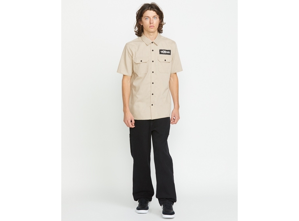 Volcom Ent SS Pale Khaki - M 