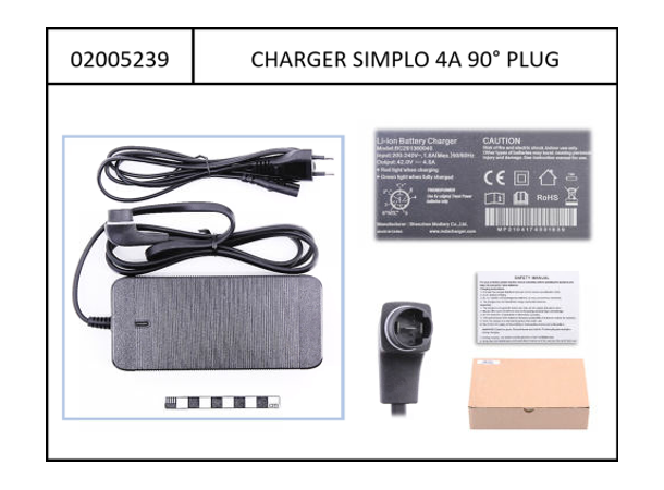 Simplo Charger 630Wh/720Wh Haibike and Winora with 90° plug 