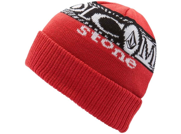 Volcom Lib Stone Legacy Beanie Ribbon Red - One Size 