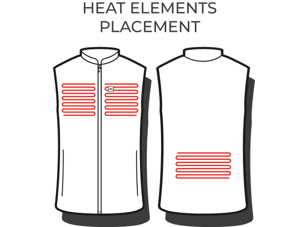 HeatX Heated Everyday Vest Womens L Black 