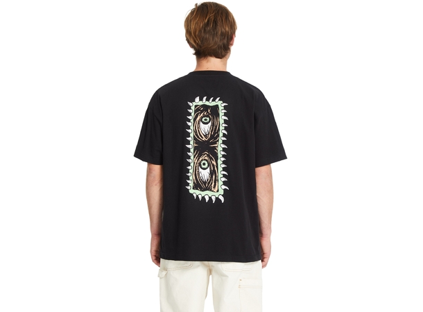 Volcom Eye Rust Loose SS Tee Black - M 