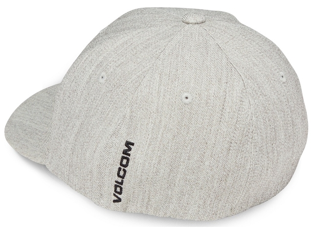 Volcom Full Stone Hthr Flexfit Hat Grey Vintage - S/M 