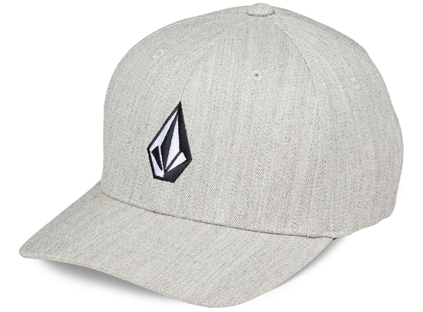 Volcom Full Stone Hthr Flexfit Hat Grey Vintage - S/M 