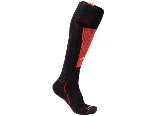 HeatX Heated Technical Socks w/batt. S Red/Black - EU37/39 