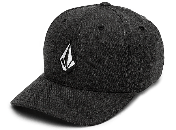 Volcom Full Stone Hthr Flexfit Hat Charcoal Heather - S/M 