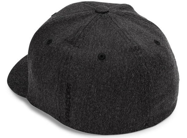 Volcom Full Stone Hthr Flexfit Hat Charcoal Heather - S/M 