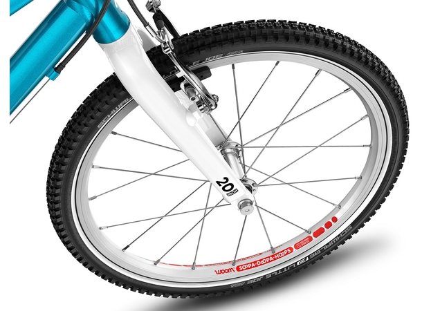 Woom Go 4 20" Metallic Blue 7,8kg, 6-8 years, 115-130cm 