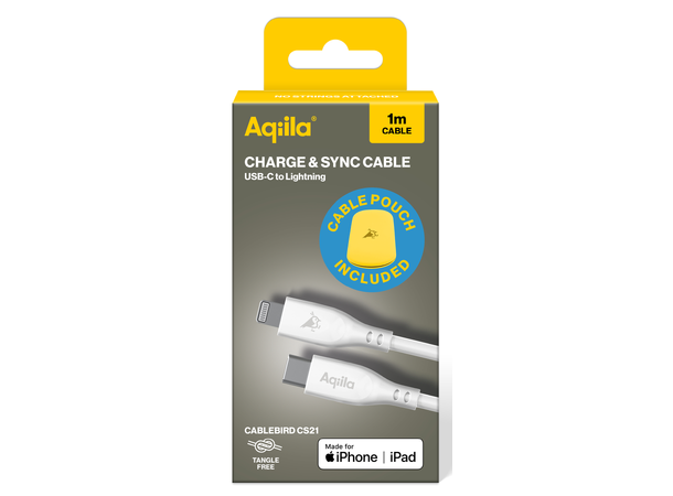 Aqiila Silicon USB-C/Lightni. 2.0 30W 1m Charging cable 