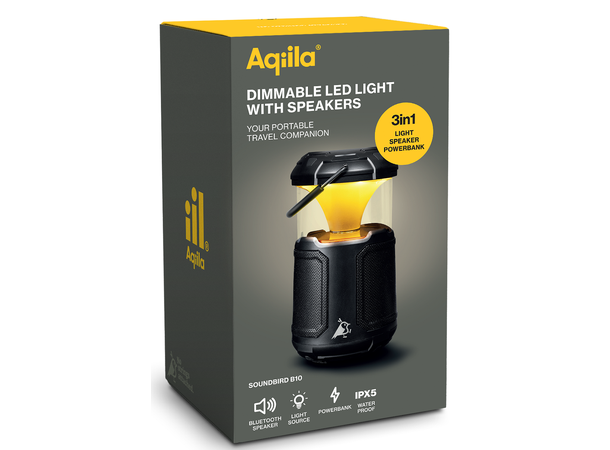 Aqiila Soundbird B10 Lantern, Speaker, Powerbank 