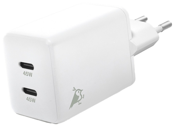 Aqiila Chargebird W2 45W 2xUSB-C Wallcharger 