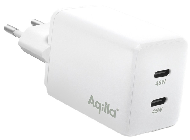 Aqiila Chargebird W2 45W 2xUSB-C Wallcharger 
