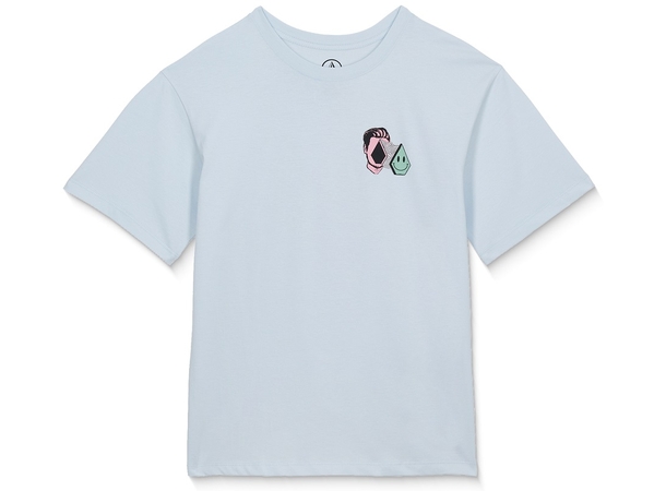 Volcom Aura Basic SS Tee Light Blue Acid - L/12år 