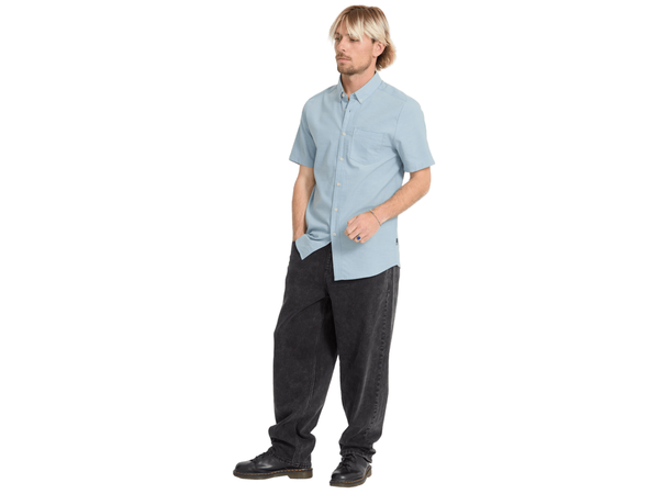 Volcom Everett Oxford SS Wrecked Indigo - L 