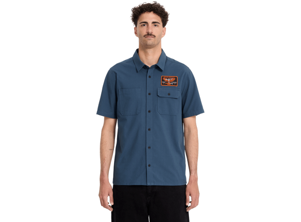 Volcom Slab City SS Midnight Blue - L 