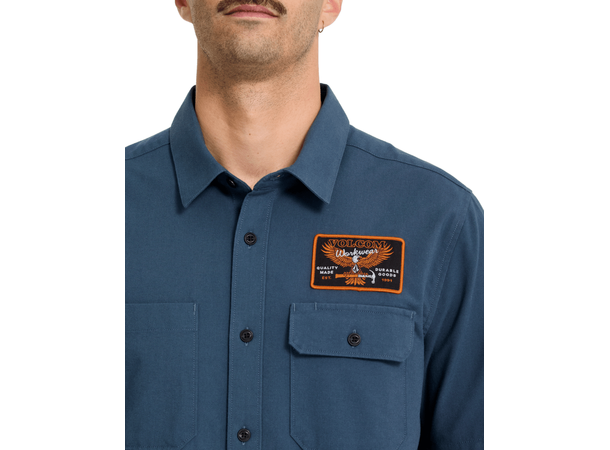 Volcom Slab City SS Midnight Blue - L 