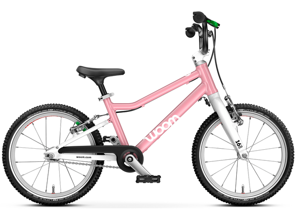 Woom Go 3 16" Powder Pink 5,7kg, 4-6 år, 105-120cm 