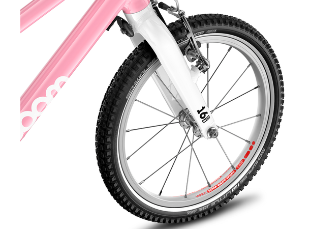 Woom Go 3 16" Powder Pink 5,7kg, 4-6 år, 105-120cm 