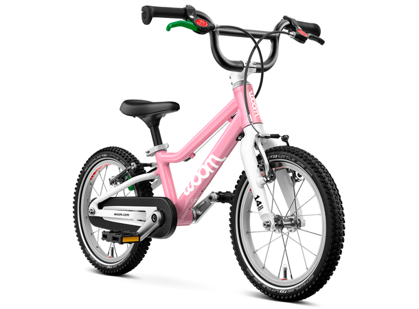 Woom Go 2 14" Powder Pink 5,3kg, 3-4,5 år, 95-110cm 