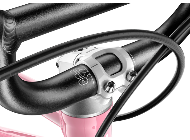 Woom Go 1 Plus 14" Powder Pink 4,45kg, 3-4,5 år, 95-110cm 