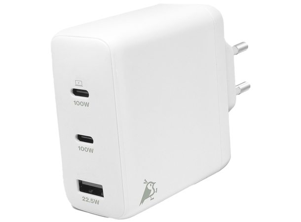 Aqiila Chargebird W4 120W 2xUSB-C/USB-A Wallcharger 