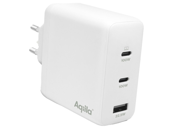 Aqiila Chargebird W4 120W 2xUSB-C/USB-A Wallcharger 