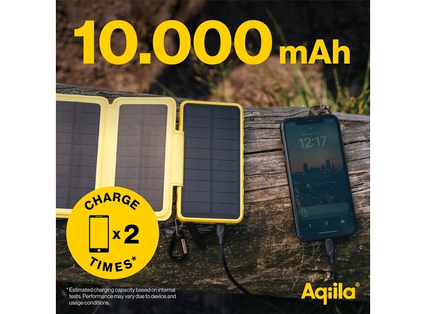 Aqiila Powerbird BS10 Solar Powerbank 10k mAh 