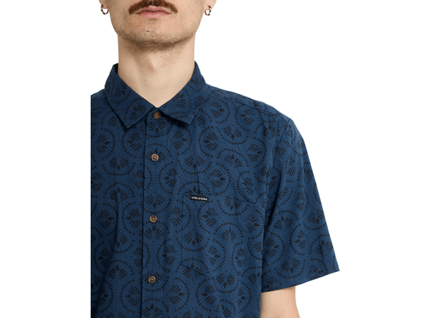 Volcom Scaler Stone Woven SS Midnight Blue - L 