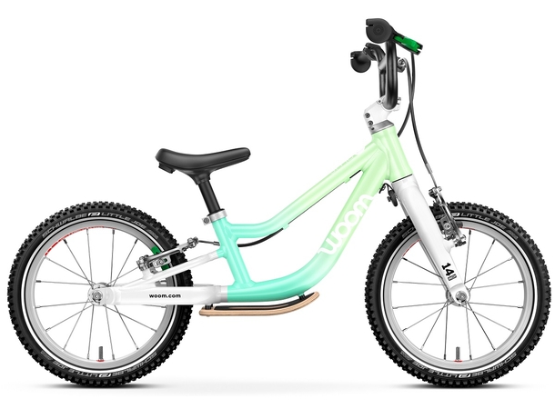 Woom Go 1+ 14" Spearmint Crush Ltd Edt 4,45kg, 3-4,5 år, 95-110cm 