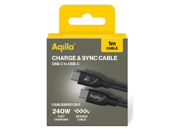 Aqiila Braided USB-C/USB-C 2.0 240W 1m Charging cable 