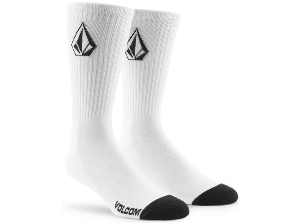 Volcom Full Stone Sock 3Pk White - One Size 