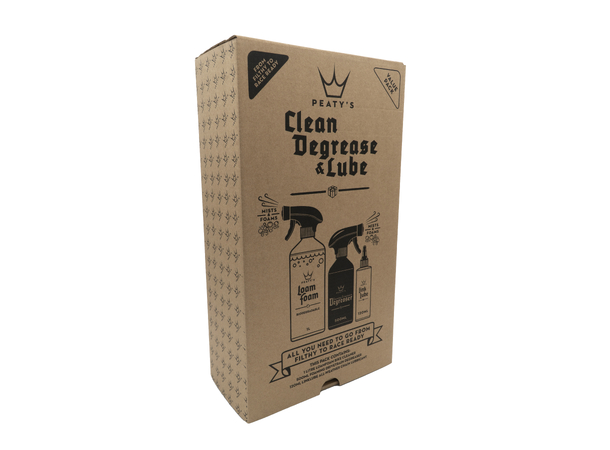 Peaty's Clean Degrease Lube Starter Pack Wash/Degrease/All Weather Lube 