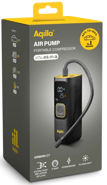 Aqiila Airbird C7 Compressor + Powerbank 