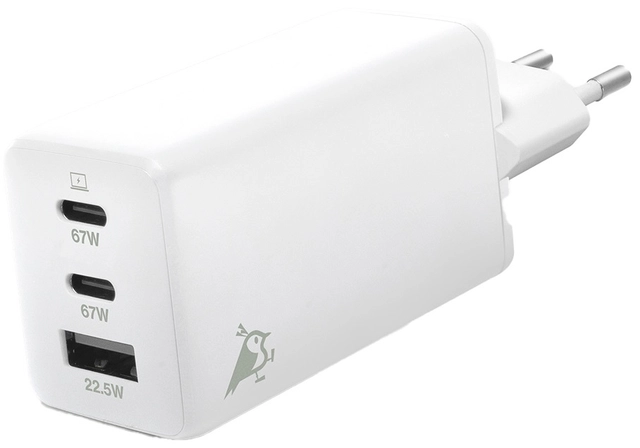 Aqiila Chargebird W3 65W 2xUSB-C/USB-A Wallcharger 