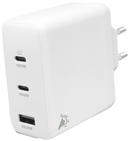 Aqiila Chargebird W4 120W 2xUSB-C/USB-A Wallcharger