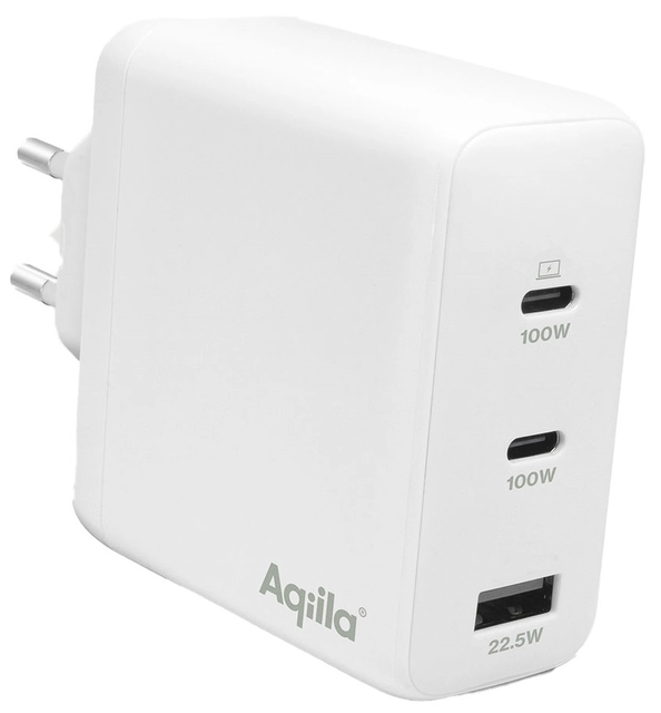 Aqiila Chargebird W4 120W 2xUSB-C/USB-A Wallcharger 