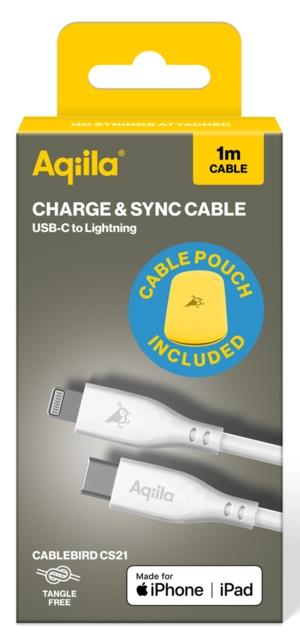 Aqiila Silicon USB-C/Lightni. 2.0 60W 1m Charging cable 