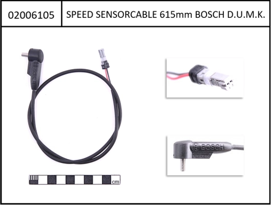 Bosch speed sensor 615mm Performance incl. cable and plug 