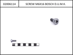 Bosch Screw for motor mounting M6x16, T30, 2 pcs.