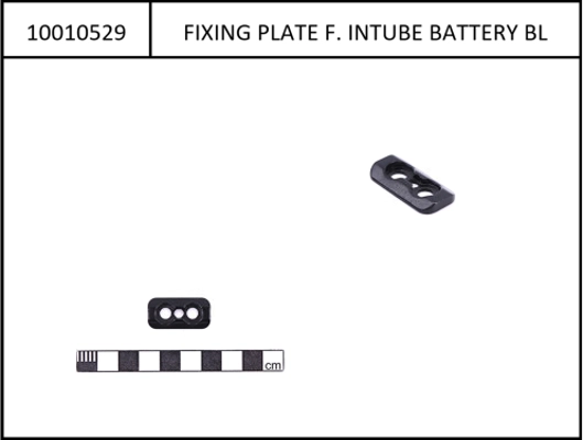 Mounting plate for Intube Battery black, for eCRP Type1&2 