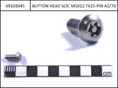 Safety screw with Special-Torx with Pin M5x12, for Yamaha/Simplo lock module